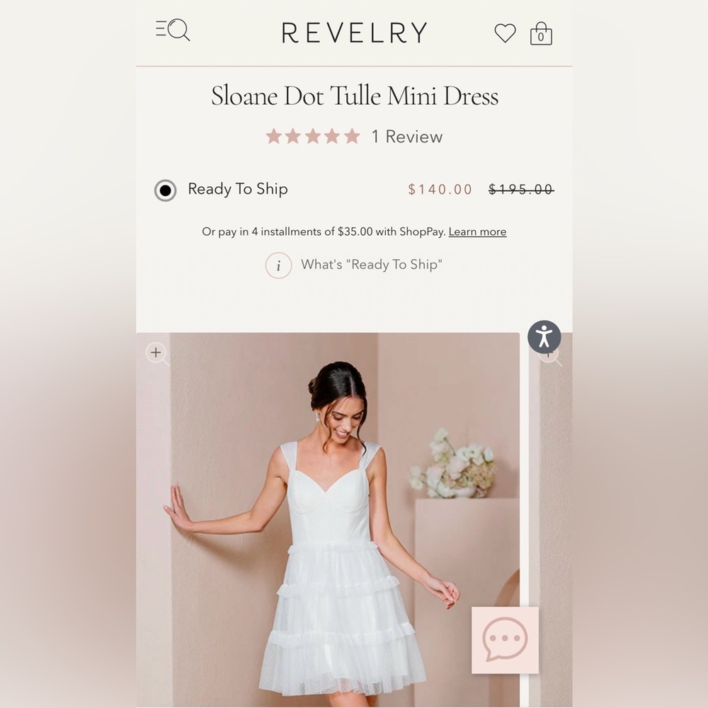 Revelry Sloane Dot Tulle Mini Dress